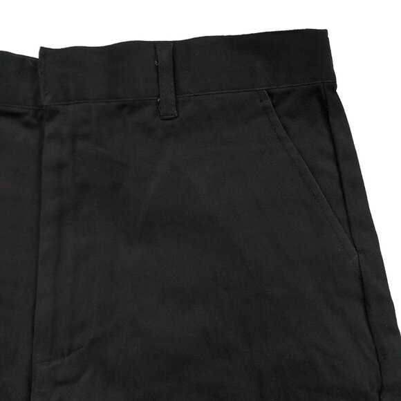 School Approved Uniform Pants Youth 18 Black Flat Front Straight Leg - Picture 3 of 10